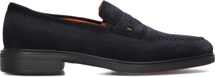 SANTONI Nette Schoenen Heren 18964 Maat: 9 Materiaal: Suède Kleur: Blauw