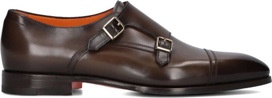 SANTONI Nette Schoenen Heren 19027 Maat: 12 Materiaal: Lakleer Kleur: Bruin