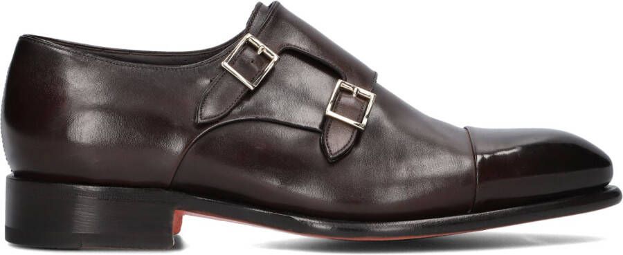 SANTONI Nette Schoenen Heren Carter 11652 Maat: 7 Materiaal: Leer Kleur: Zwart