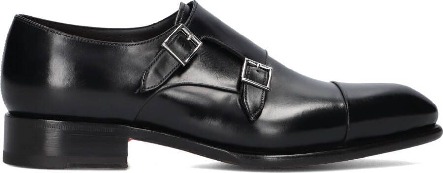 SANTONI Nette Schoenen Heren Carter 11652 Maat: 7 5 Materiaal: Leer Kleur: Zwart