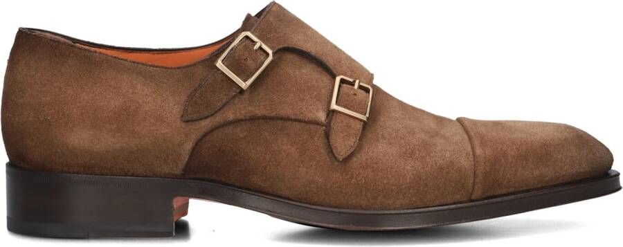 Santoni Zakelijke Schoenen Upgrade Je Zakelijke Outfit met Deze Hoge Kwaliteit Suède Schoenen Brown Heren - Foto 2
