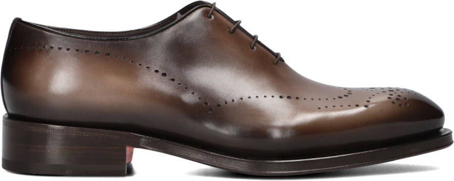 SANTONI Nette Schoenen Heren Kaj Maat: 8 5 Materiaal: Leer Kleur: Bruin