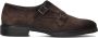 SANTONI Nette Schoenen Heren Sue 2gespschoen Maat: 11 Materiaal: Suède Kleur: Bruin - Thumbnail 3