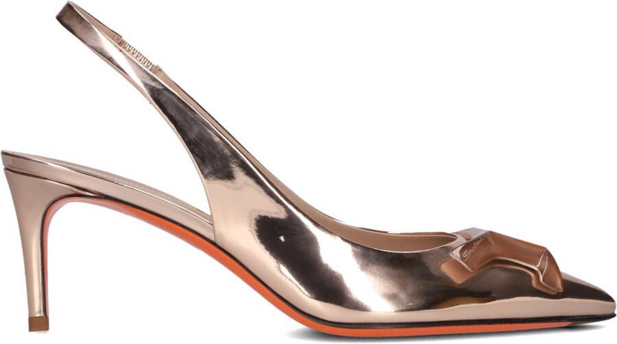 SANTONI Pumps Dames 70465 Maat: 36 Materiaal: Leer Kleur: Goud