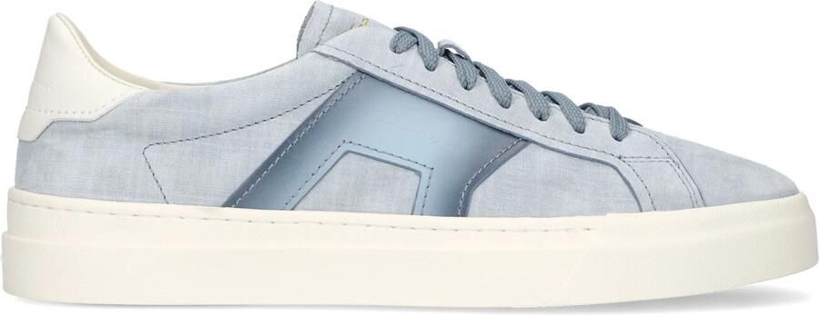 SANTONI Lage Sneakers Heren Dbs Sf1 Maat: 42 Materiaal: Textiel Kleur: Blauw