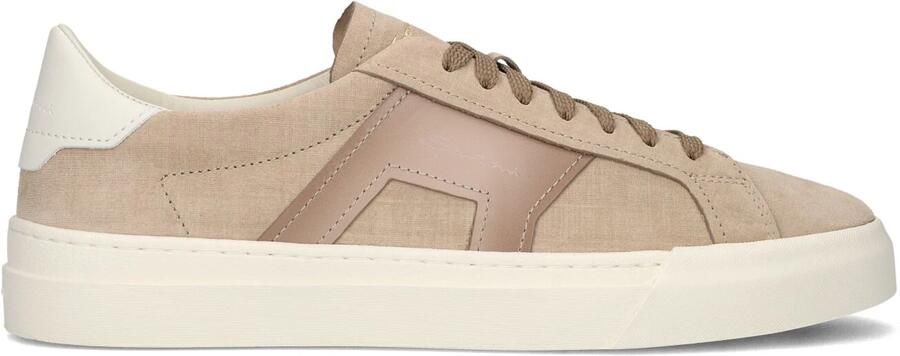 SANTONI Lage Sneakers Heren Dbs Sf1 Maat: 41 Materiaal: Textiel Kleur: Beige