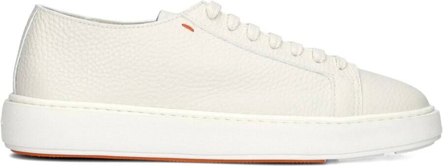 SANTONI Sneakers Heren Biking Maat: 10 Materiaal: Leer Kleur: Wit - Foto 17