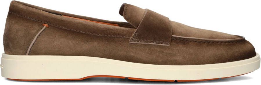 SANTONI Instappers Heren Revolve Maat: 12 Materiaal: Suède Kleur: Bruin