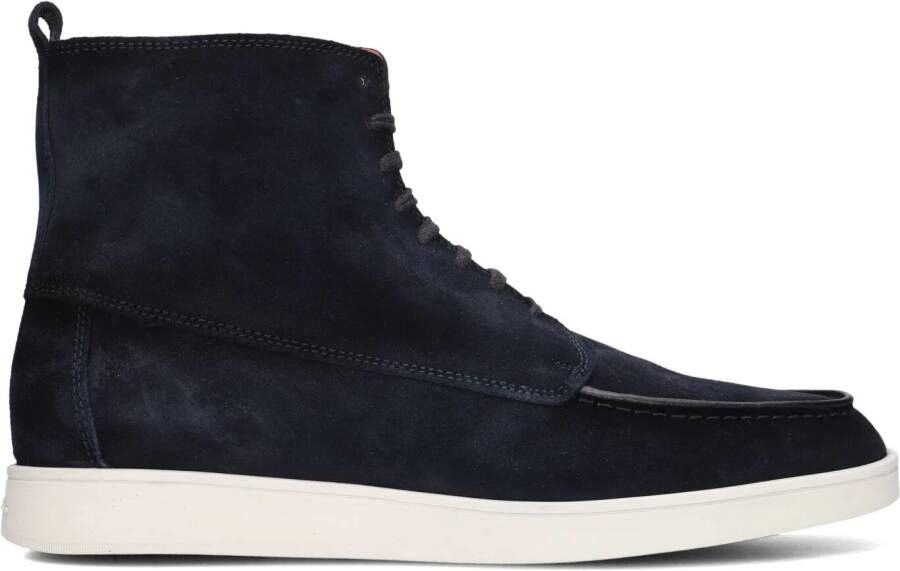 SANTONI Veterboots Heren 18235 Maat: 44 Materiaal: Suède Kleur: Blauw