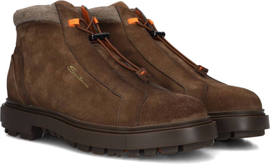 SANTONI Veterboots Heren 18972 Maat: 46 5 47 Materiaal: Suède Kleur: Bruin - Foto 3