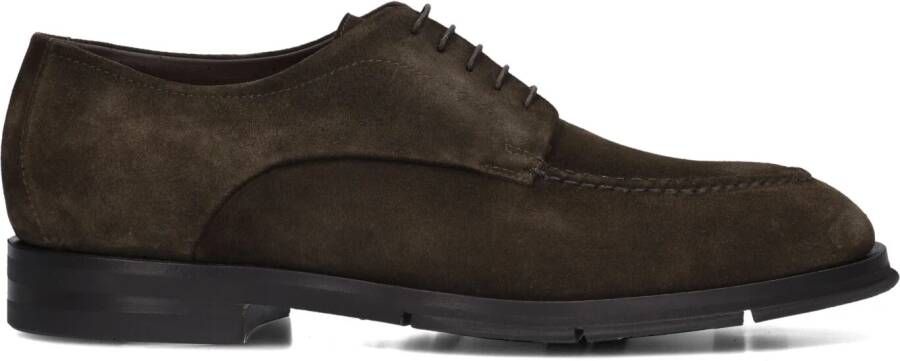 SANTONI Veterschoenen Heren Justin 18567 Maat: 44 Materiaal: Suède Kleur: Bruin