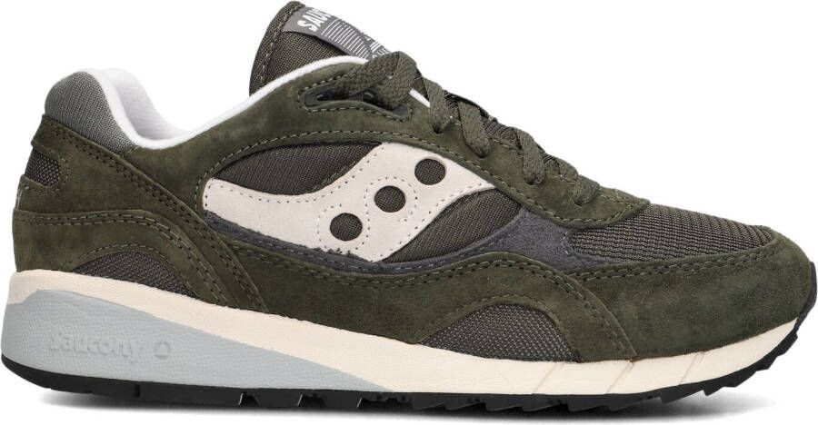 SAUCONY Lage Sneakers Heren Shadow 6000 M Maat: 43 Materiaal: Suède Kleur: Groen