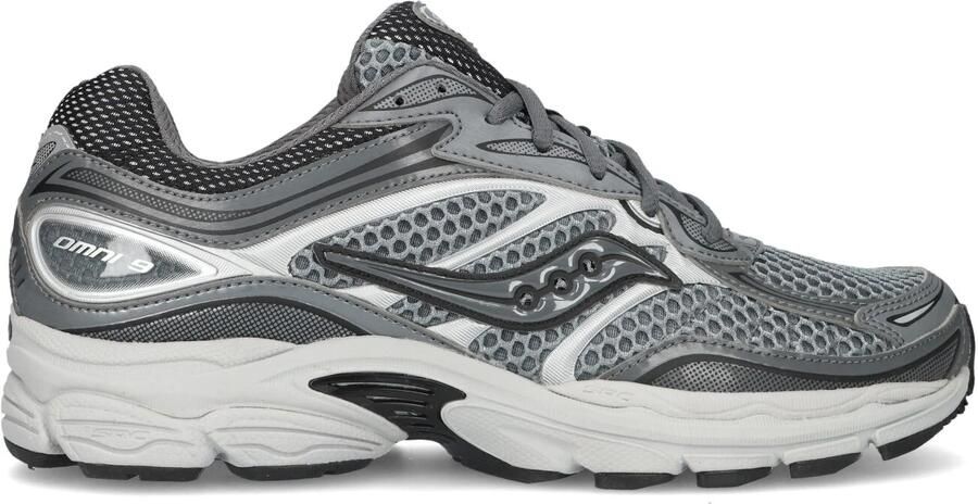 SAUCONY Lage Sneakers Dames Progrid Omni 9 Leatherlook Grijs