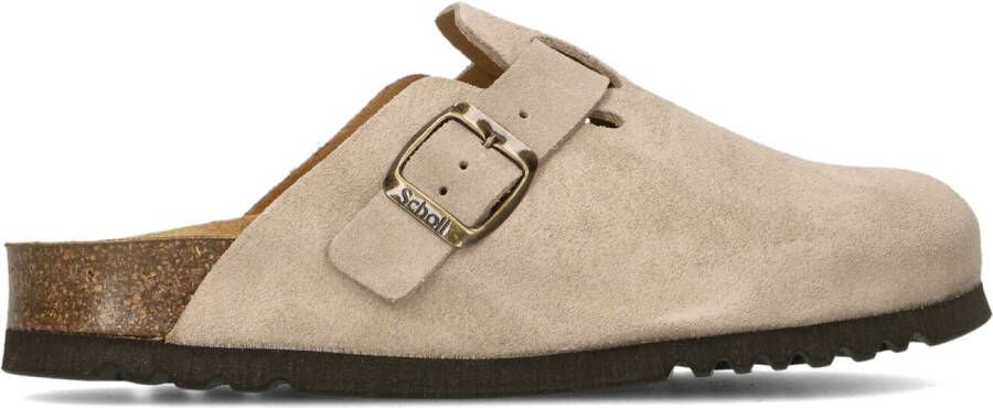 Scholl Muiltjes Female Sandalen Instappers Damesschoenen Leer Fae sue Taupe - Foto 2