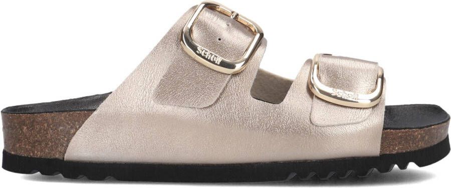 SCHOLL Slippers Dames Noelle Maat: 37 Materiaal: Leer Kleur: Taupe