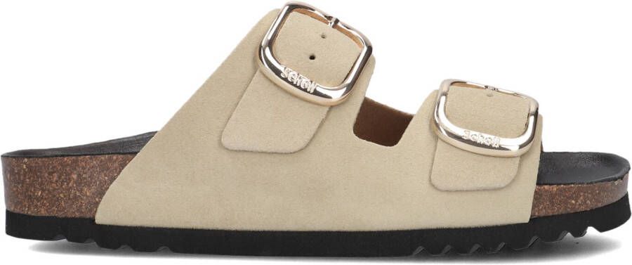 SCHOLL Slippers Dames Noelle Maat: 39 Materiaal: Suède Kleur: Beige