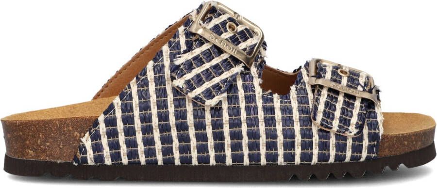 SCHOLL Slippers Dames Noelle Raffia Maat: 36 Materiaal: Kunststof Kleur: Blauw