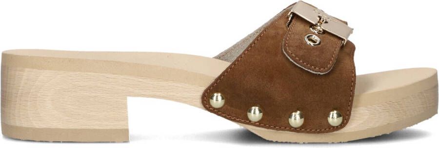 SCHOLL Slippers Dames Pescura Wave Sr Maat: 36 Materiaal: Suède Kleur: Bruin