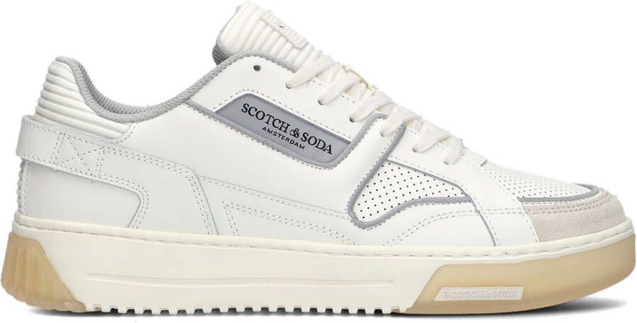 SCOTCH & SODA Lage Sneakers Heren New Cup Maat: 41 Materiaal: Leer Kleur: Wit