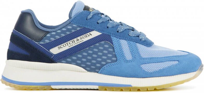 Scotch & Soda Scotch Soda Sneakers Heren Lage sneakers Herenschoenen Suède Vivex Blauw