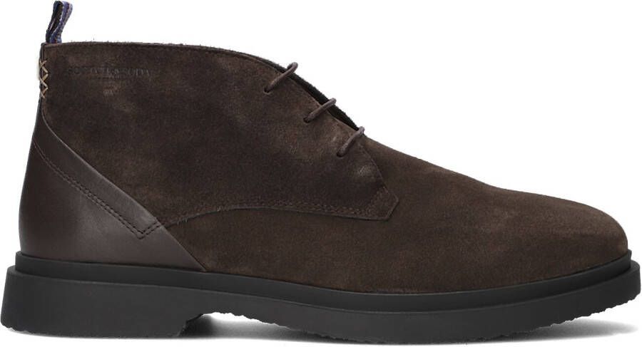 SCOTCH & SODA Veterboots Heren Gallivant Maat: 43 Materiaal: Suède Kleur: Bruin