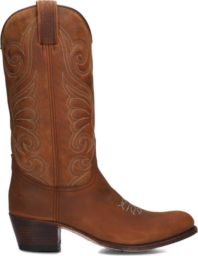 SENDRA Cowboylaarzen Dames 11627 Maat: 35 Materiaal: Leer Kleur: Cognac