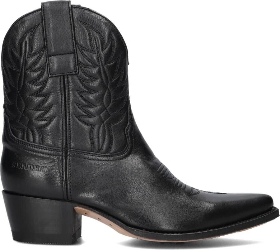SENDRA Cowboylaarzen Dames 16576 Led Maat: 36 Materiaal: Leer Kleur: Zwart - Foto 2