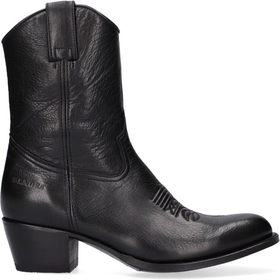 SENDRA Cowboylaarzen Dames 17763 Maat: 35 Materiaal: Leer Kleur: Zwart