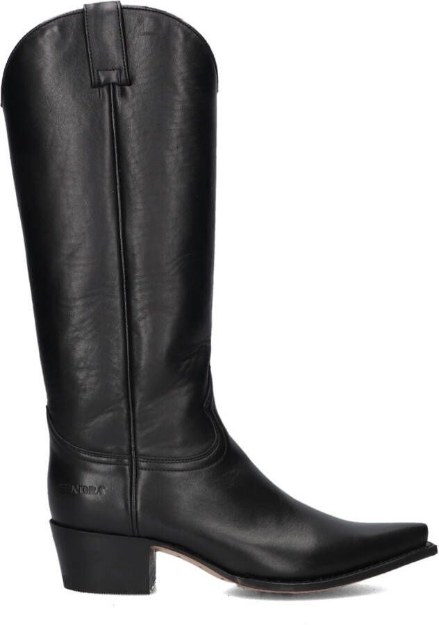 SENDRA Cowboylaarzen Dames 18487 Maat: 35 Materiaal: Leer Kleur: Zwart