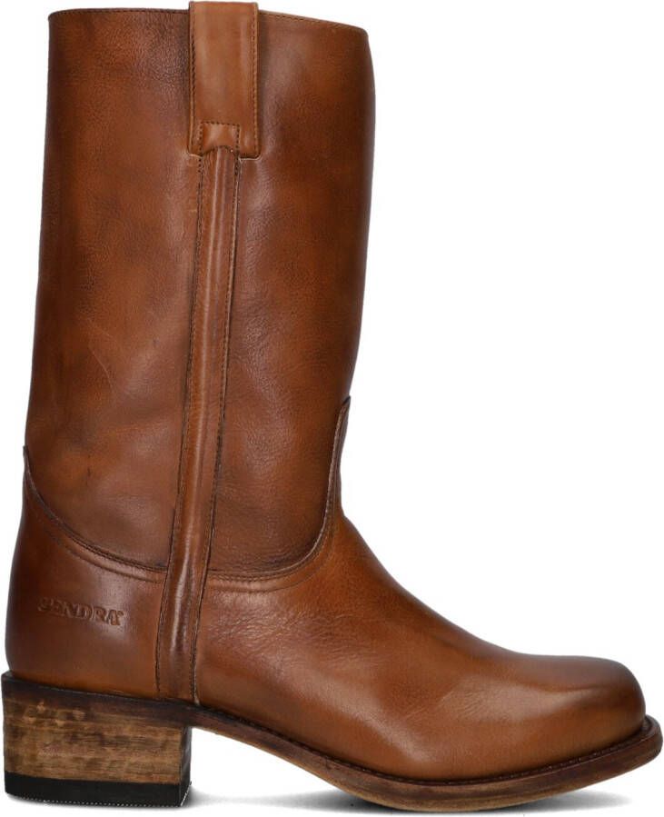 SENDRA Cowboylaarzen Dames 3165 Maat: 37 Materiaal: Leer Kleur: Cognac