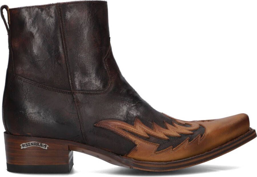 SENDRA Cowboylaarzen Heren 11783 Maat: 42 Materiaal: Leer Kleur: Bruin