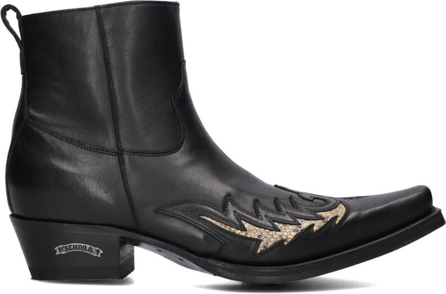 SENDRA Cowboylaarzen Heren 12185p Maat: 44 Materiaal: Leer Kleur: Zwart