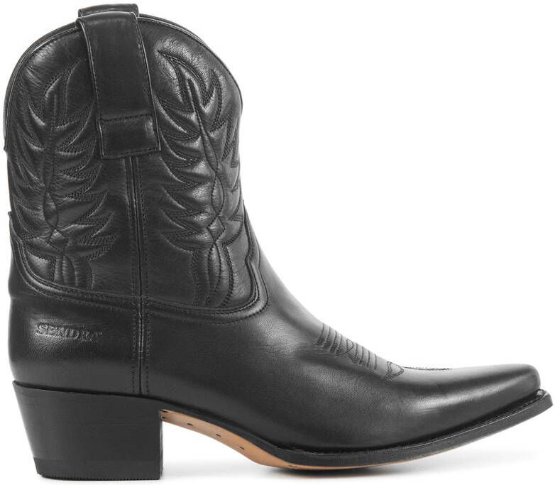 Sendra Cowboylaarzen Dames Laarzen Damesschoenen Leer 16576 led Zwart