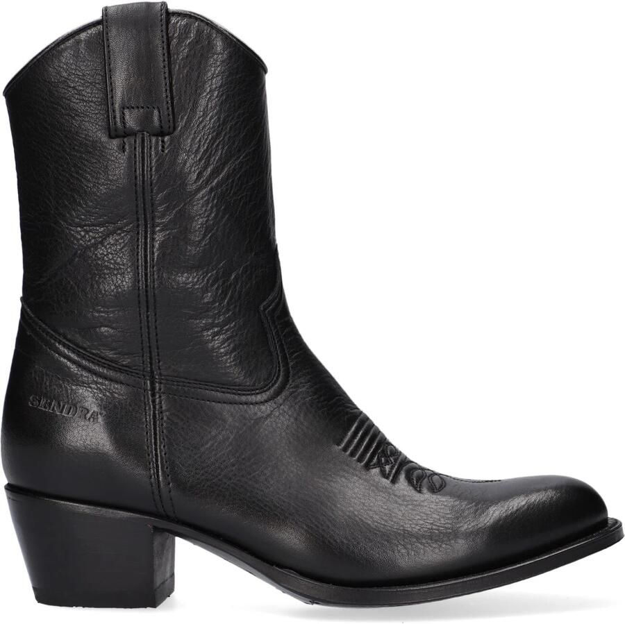 SENDRA Cowboylaarzen Dames 17763 Maat: 35 Materiaal: Leer Kleur: Zwart - Foto 6