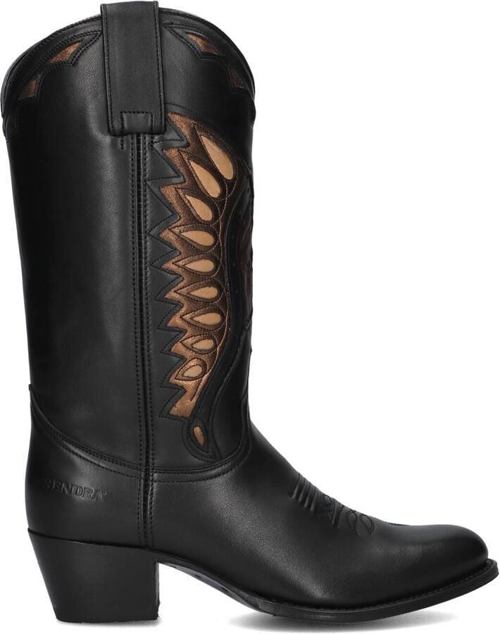 SENDRA Cowboylaarzen Dames 18802 Maat: 35 Materiaal: Leer Kleur: Zwart - Foto 4