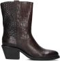 SHABBIES Enkellaarsjes Dames Juul Ankle Boot Maat: 37 Materiaal: Leer Kleur: Bruin - Thumbnail 4