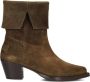 SHABBIES Enkellaarsjes Dames Lure Mid Boot Maat: 36 Materiaal: Suède Kleur: Bruin - Thumbnail 4
