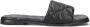 Shabbies Elegante Leren Slippers met Geweven Details Black Dames - Thumbnail 3