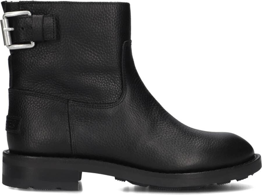 SHABBIES Enkelboots Dames Alyd Maat: 37 Materiaal: Leer Kleur: Zwart - Foto 5