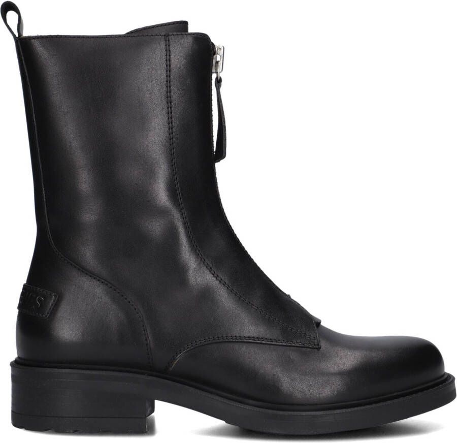 SHABBIES Enkelboots Dames Dean Zipa Maat: 40 Materiaal: Leer Kleur: Zwart - Foto 5