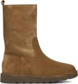 SHABBIES Enkelboots Dames Palissa Mia High Zip Suède Bruin - Bruin