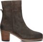 Shabbies Amsterdam Bruin Tinten 183020329 Enkellaarsjes Enkelboots met rits Dames Taupe - Thumbnail 3