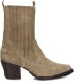 SHABBIES Enkellaarsjes Dames Jaymie Shelly Maat: 39 Materiaal: Suède Kleur: Taupe - Thumbnail 3