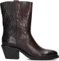 SHABBIES Enkellaarsjes Dames Juul Ankle Boot Maat: 37 Materiaal: Leer Kleur: Bruin - Thumbnail 4