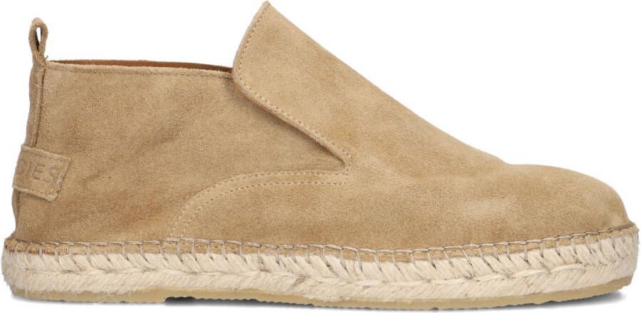 SHABBIES Espadrilles Dames Elche Lofa Maat: 41 Materiaal: Suède Kleur: Camel