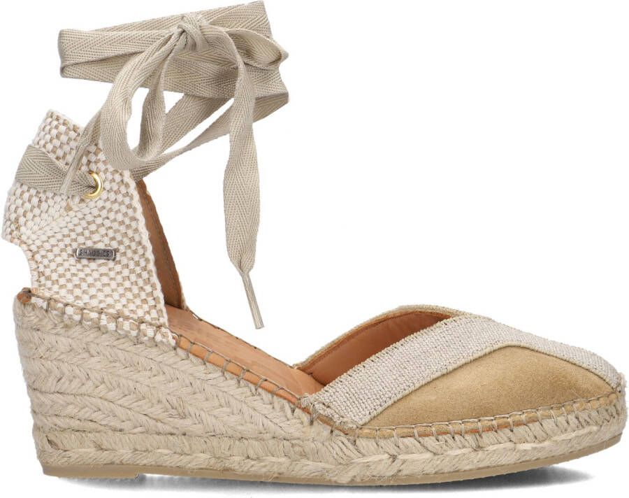 SHABBIES Espadrilles Dames Kaila Ki Seven Maat: 42 Materiaal: Leer Kleur: Beige