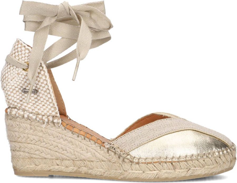 SHABBIES Espadrilles Dames Kaila Ki Seven Maat: 39 Materiaal: Leer Kleur: Goud