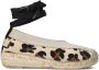 Shabbies Amsterdam PALMA Kimono espadrilles met panterprint beige bruin - Thumbnail 4