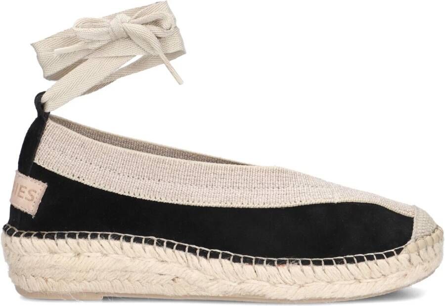 SHABBIES Espadrilles Dames Palma Maat: 37 Materiaal: Suède Kleur: Zwart - Foto 3