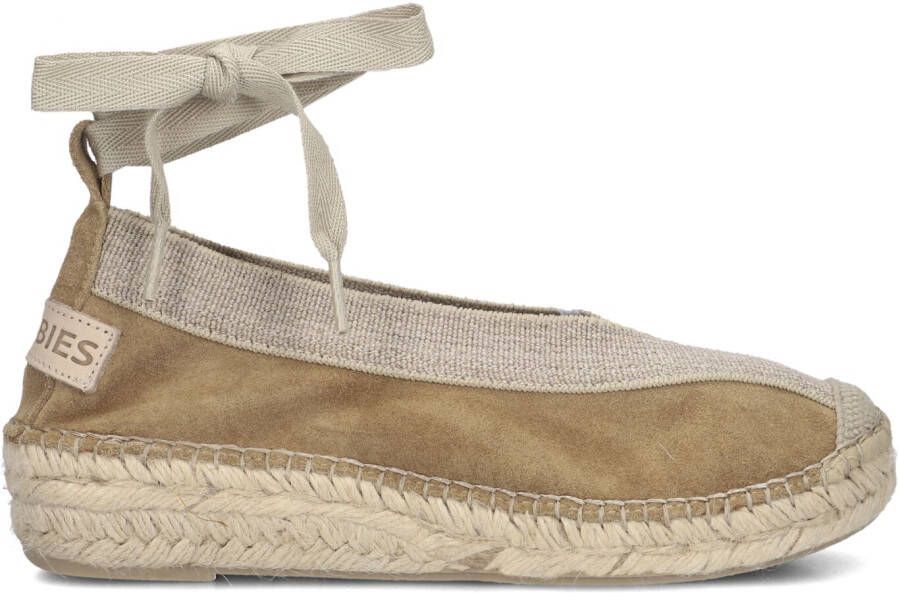 SHABBIES Espadrilles Dames Palma Maat: 40 Materiaal: Suède Kleur: Beige